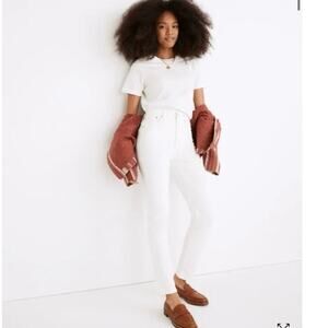 Madewell The Perfect Vintage Jean ankle length in white size 25